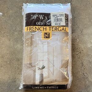 Linens-N-Things French Tergal Curtain 59” W x 216” L
